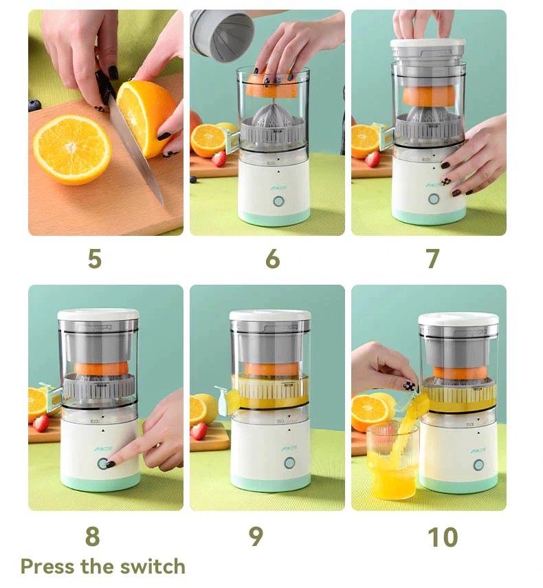 Portable Fresh Juice Blender Bottle Wireless BL-009 12 how to use fresh juice blender bottle